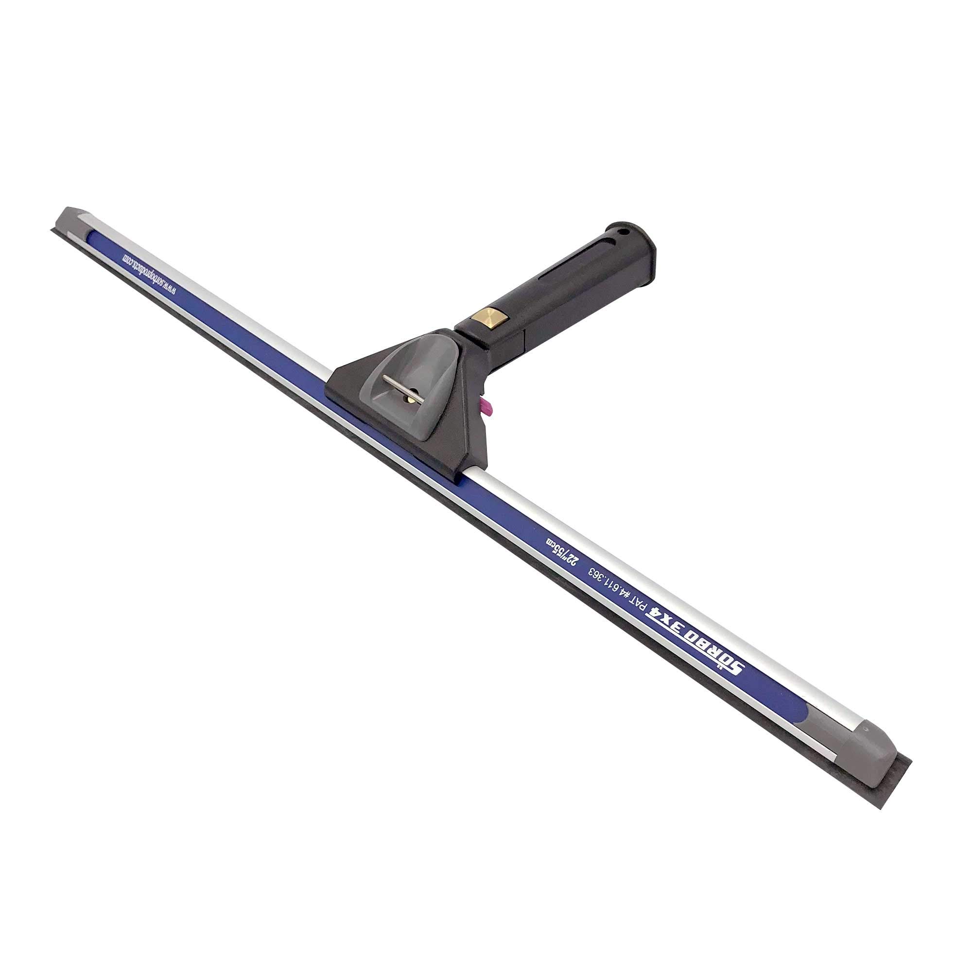 Sorbo 22 Inch Professional Window Squeegee with Solid Black Fast Release Handle