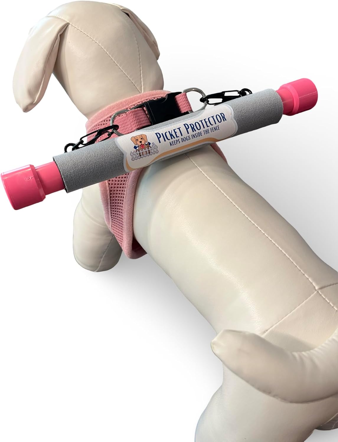 Classic Series Step-in Air Harness Bundle - Keeps Those Dogs Inside the Fence! - Pink L (Chest Circumference 18" - 20.5")