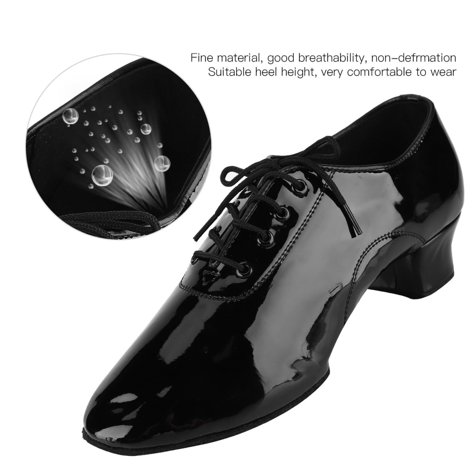 Scarpe da Ballo Latino Pelle PU Morbide Comode per Uomo Performance Sala