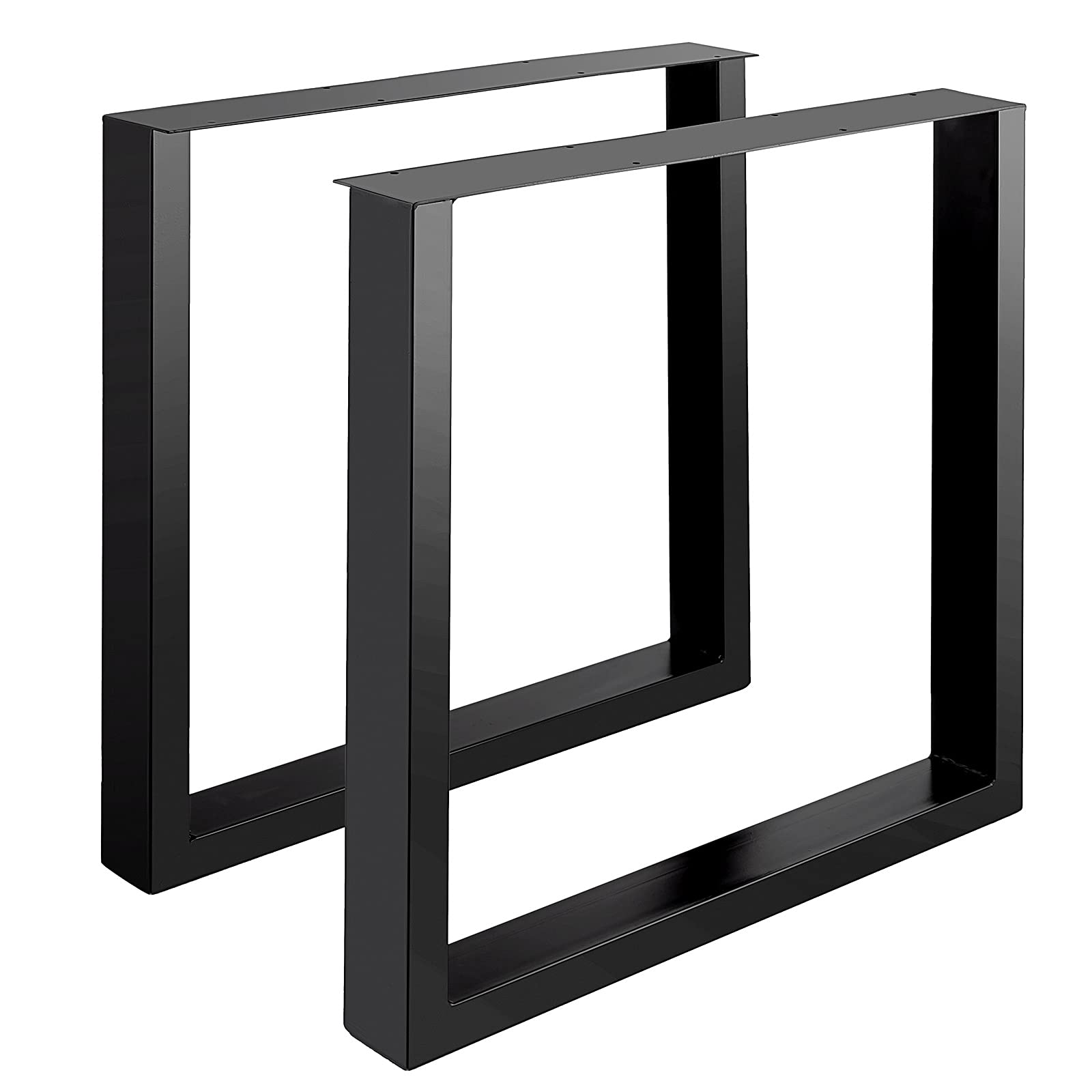 Buy PRIBCHO 2PCS Heavy Duty Steel Table Legs 28" H x 27" W Black Metal