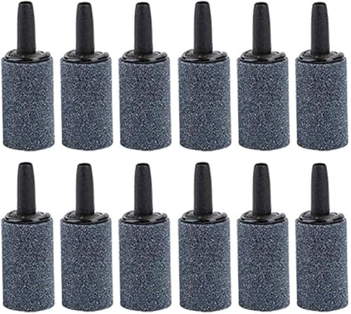 Miniatura 8 de Paquete de 50 piedras de aire para acuario de 1 pulgada, difusor de burbujas cilíndricas, accesorios de bomba de burbujeo, piedras aireadoras para