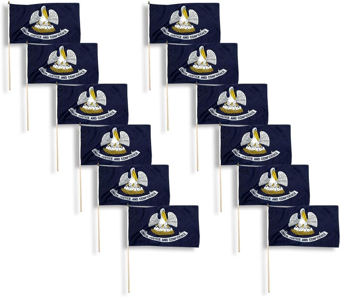 Louisiana Flag 12 x 18 inch (12 PK)