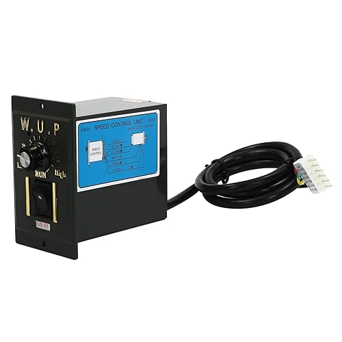 Miniatura 153 de Motor reductor de engranajes variable ajustable de 250W 10K AC110V 135RPM con controlador de velocidad para la industria