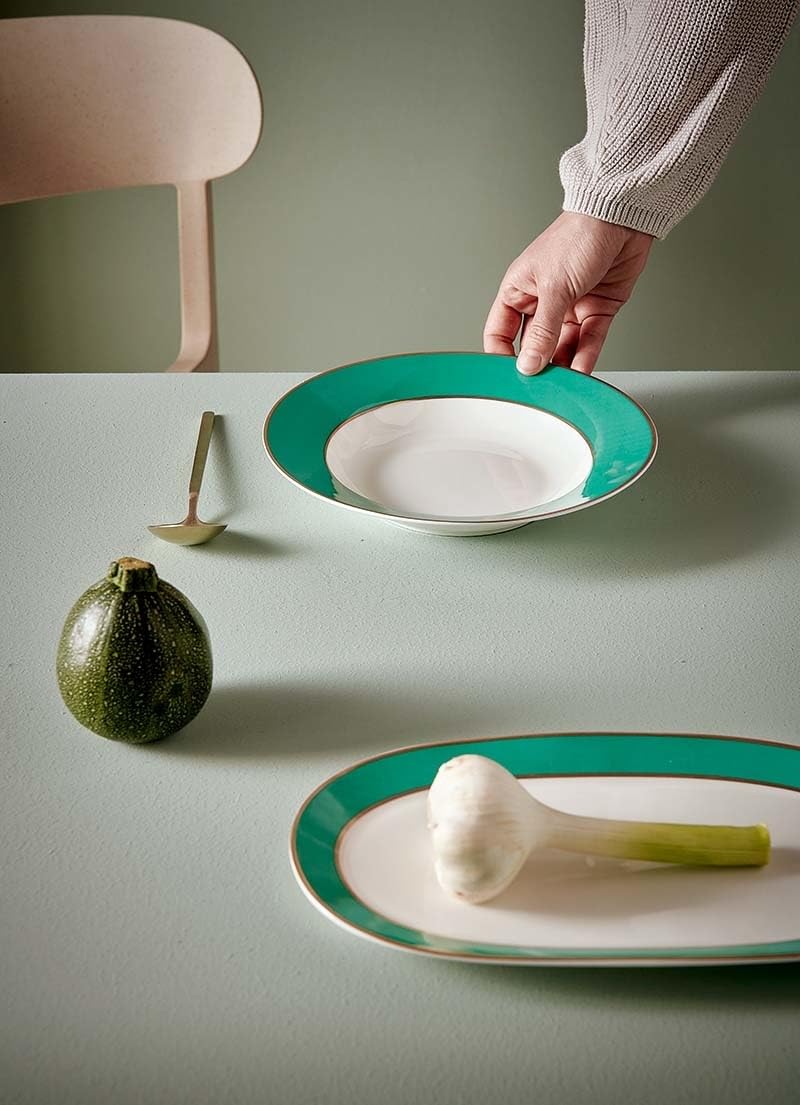 Pip Studio Chique Suppenteller Gold-Green 23,5 cm