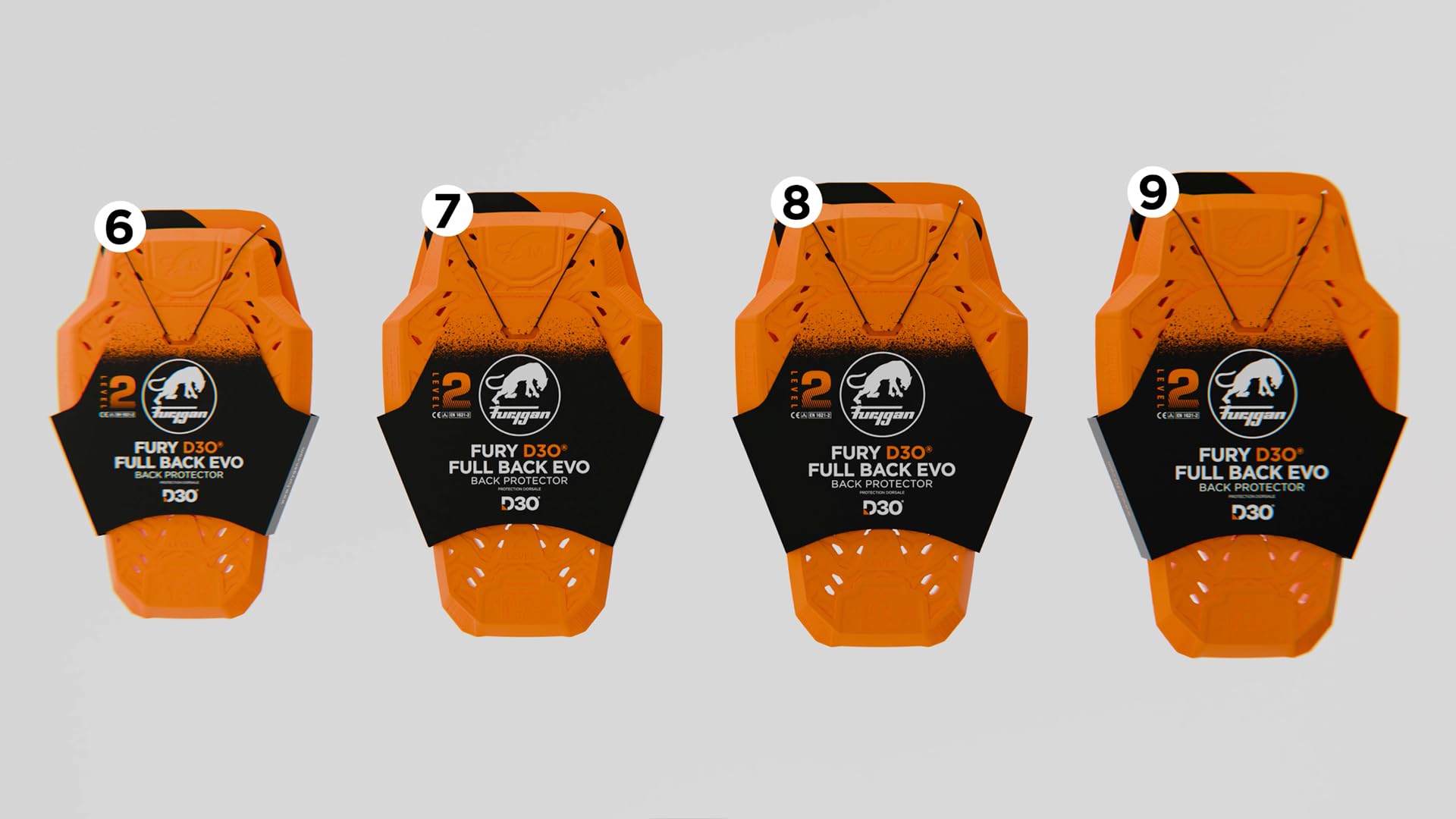 Furygan D3O FULL BACK FURY - ochrona Fullback - technologia D3O - ochraniacz na tył motocykla i dopasowanie kurtki - wysokie bezpieczeństwo i komfort - ergonomiczne - morpho-fit