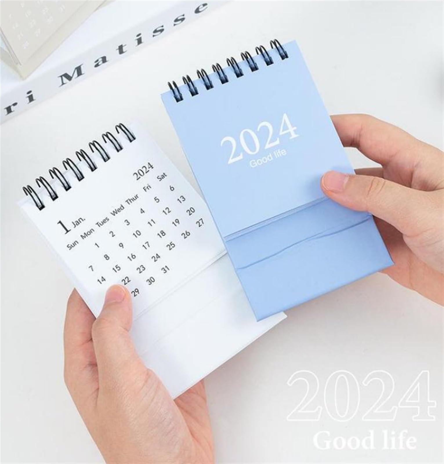 Familienplaner Kalender 2024 6 Stück Mini-Tischkalender 2024, Stehend, Umklappbarer Monatskalender, Tischkalender Für Schule, Büro, Terminplaner Kalender 2024