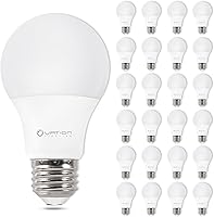 VATIONLIGHTING 24 Pack A19 LED Bulbs 5000K Daylight 800 Lumens 8.5W E26 Non-Dimmable ETL Listed 60W Equivalent