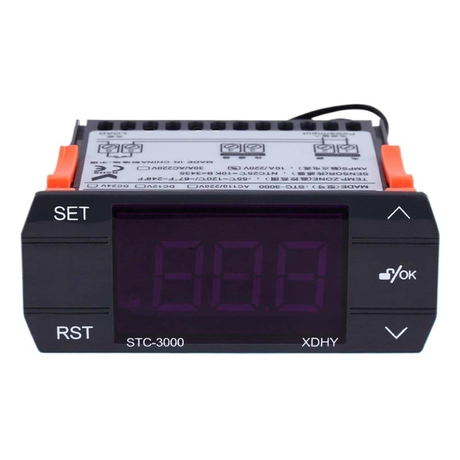 A25F-STC-3000 cyfrowy regulator temperatury termostat plastikowy cyfrowy regulator temperatury termostat z czujnikiem 110-220 V 3