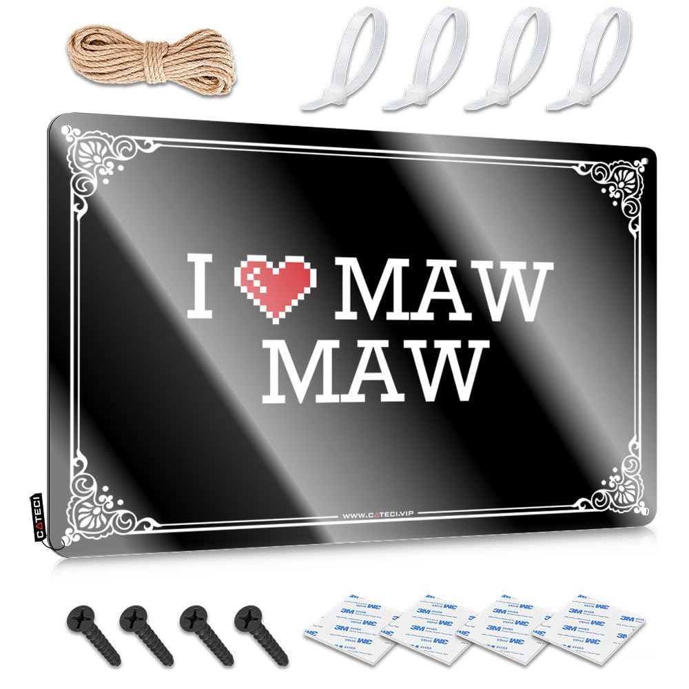 Pool Decor Tin Metal Decor Rustic Soft Bath | I Love Maw Maw Scandinavian Metal Wall Decor For Farm Home(30X40CM)