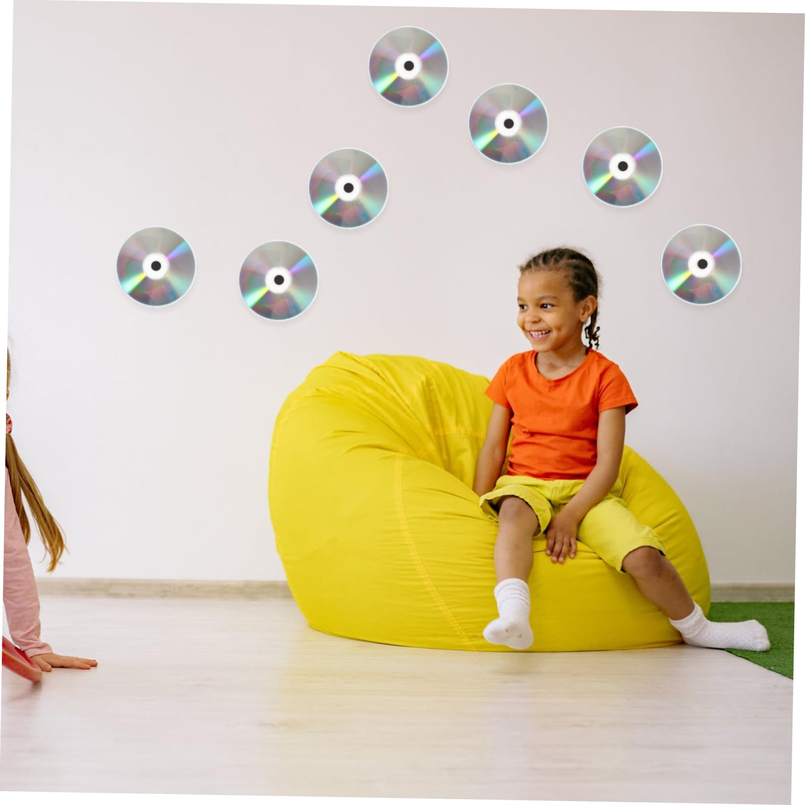 HEMOTON 50 Pezzi Dischi CD Riflettenti a Forma di Animale Fai da Te per Decorazioni Creative per Ragazzo Ragazza e Attività Didattiche