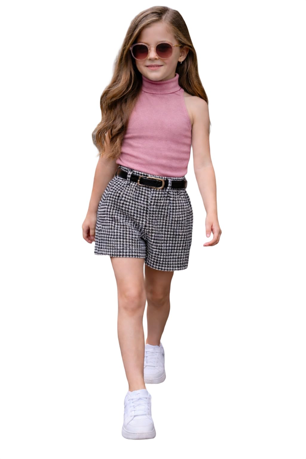ninas Girl's Solid Cotton Blend Style Top and Shorts Set-picture-49