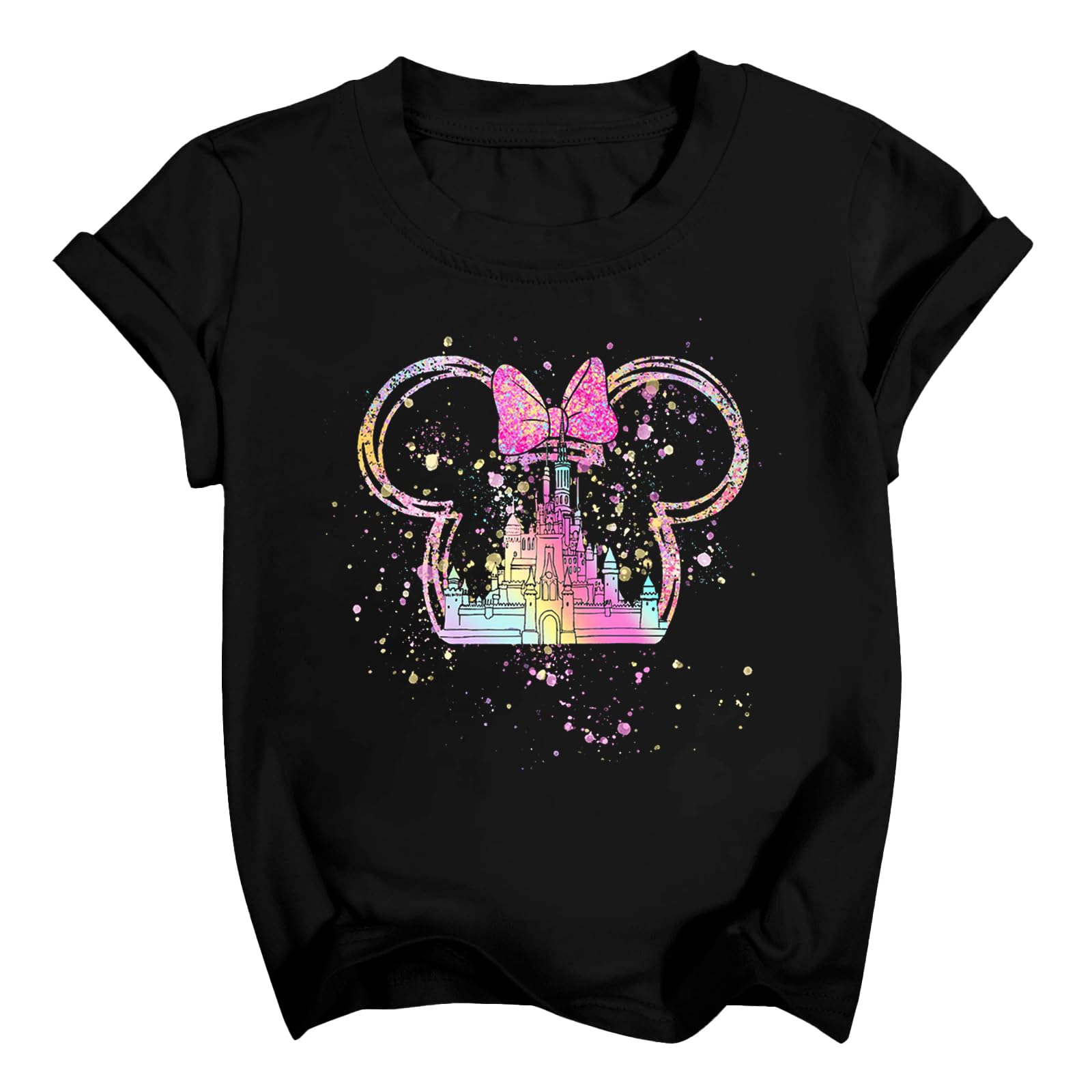 Magical Shirts Women Girls Family Vacation Matching Shirt Magic Kingdom T-Shirt Mommy and Me Trip Short Sleeve Tops