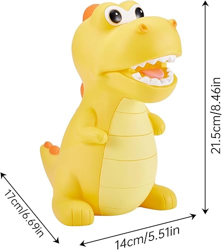Miniatura 4 de Alcancía de dinosaurio resistente a las caídas, se puede almacenar y reutilizar, se puede utilizar como decoración para habitaciones utilizadas para