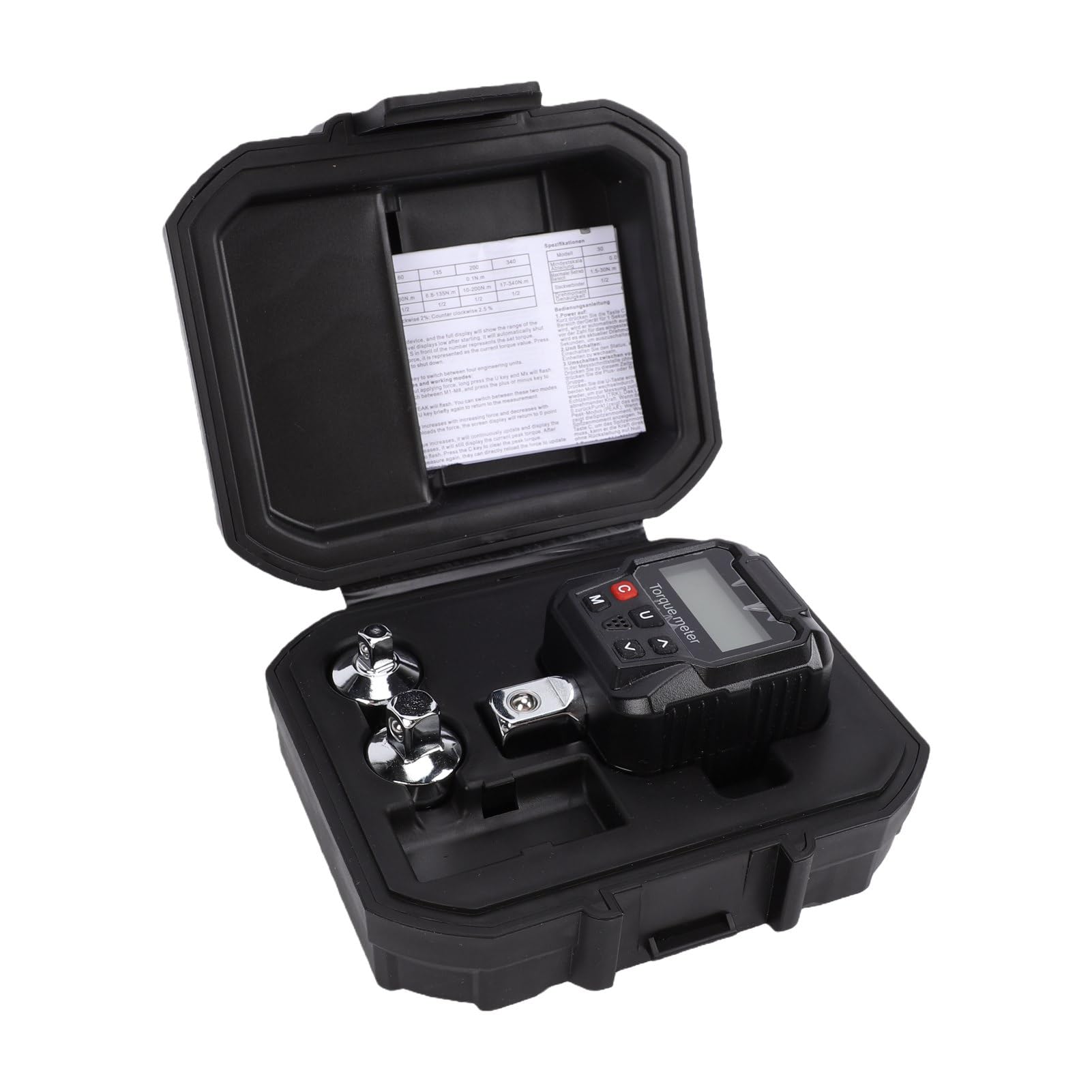 ANGGREK Adapter Klucza Dynamometrycznego Cyfrowego z Wyświetlaczem LCD do