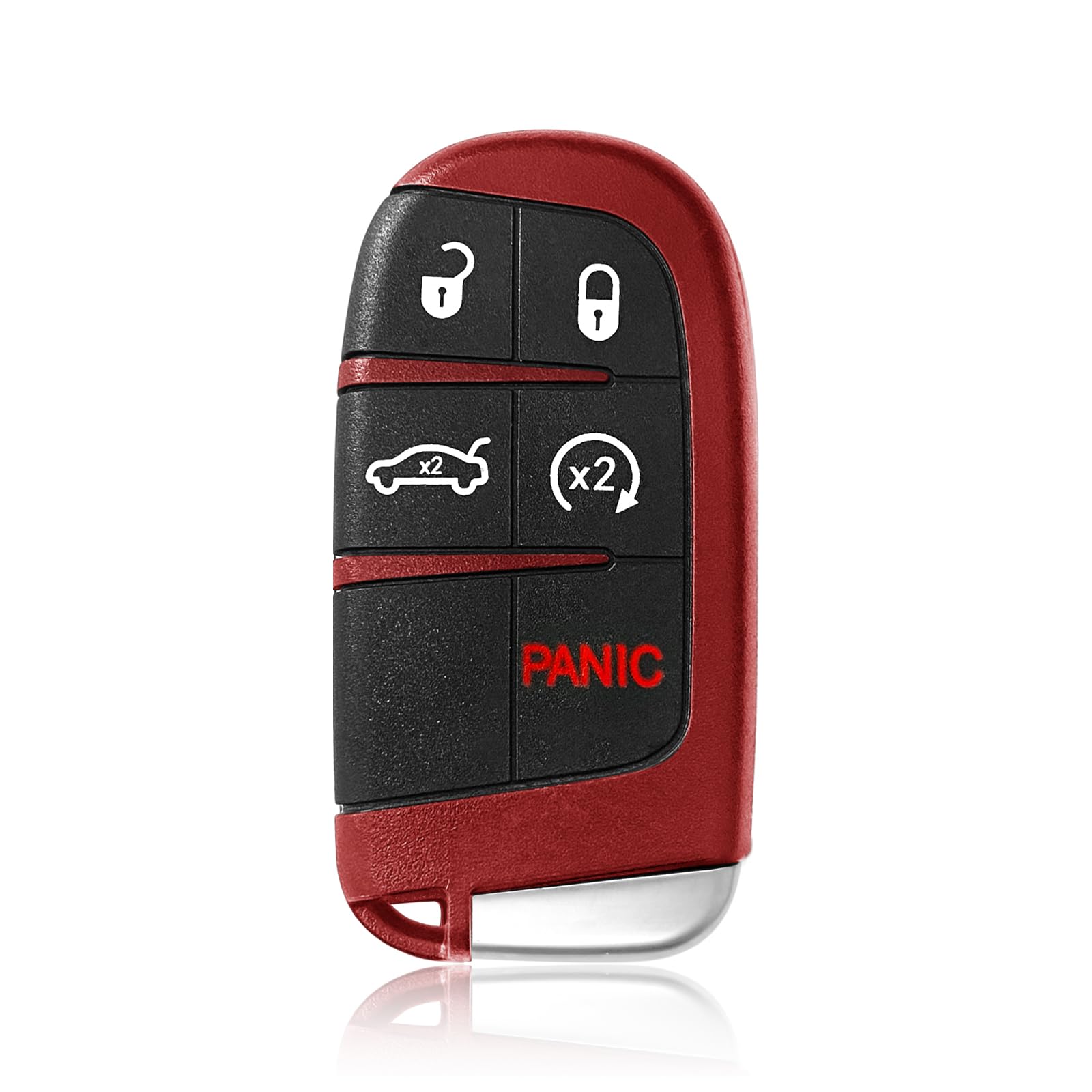 Telecomando per chiave auto M3M-40821302 433 MHz 5 pulsanti di ricambio per caricabatterie Dodge Challenger SRT 2019-2021