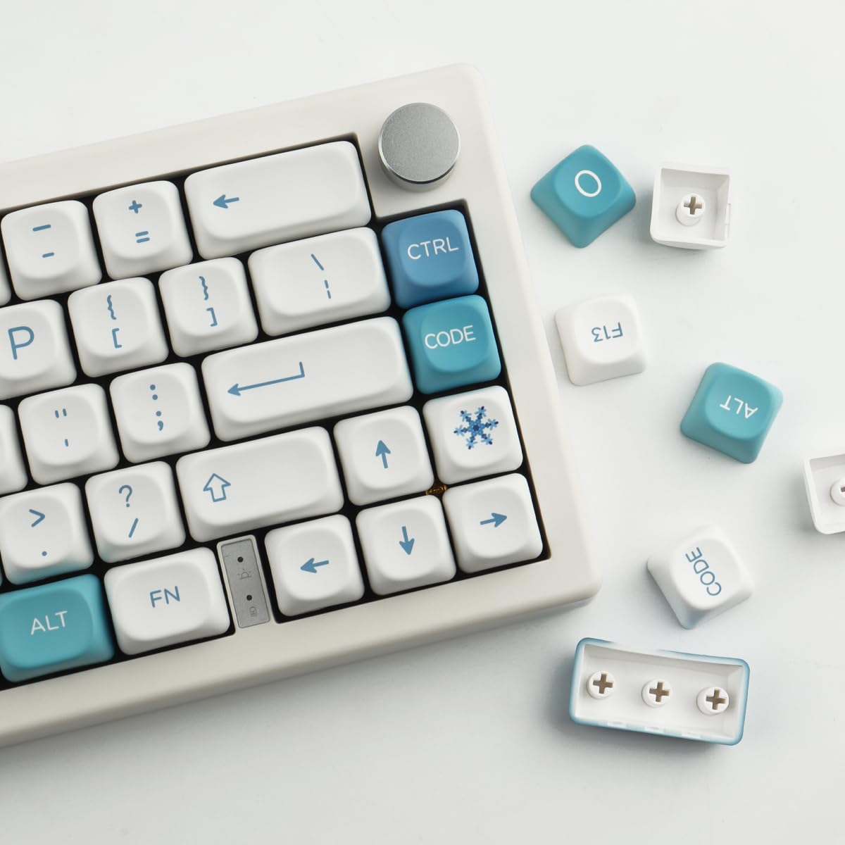 Sunzit MOA Profil Tastenkappen – 126 Tasten, PBT-Patchwork Design, Für Mechanische Tastaturen