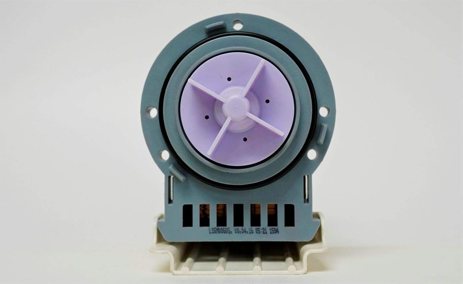 GLOB PRO SOLUTIONS Front Load Washer Water Pump Motor 461970201671-46197020148 Only Motor, 4 Blades Impeller Mod: M75 461970201671- 46197020148