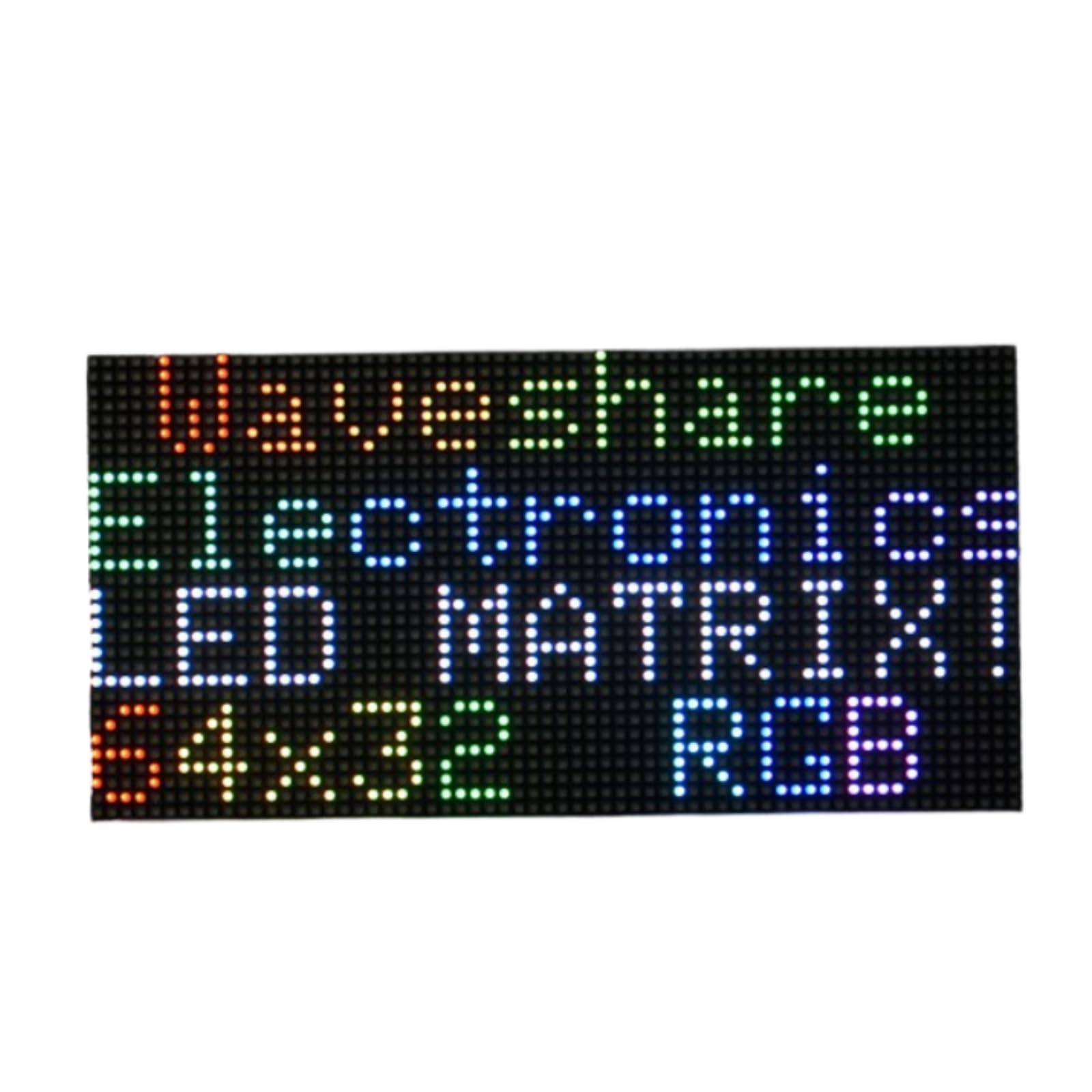 TUOPUONE RGB Full-Color LED Matrix Panel Compatible with Raspberry Pi/Raspberry Pi Pico / ESP32 / Arduino 2.5mm Pitch 64x32 Pixels Adjustable