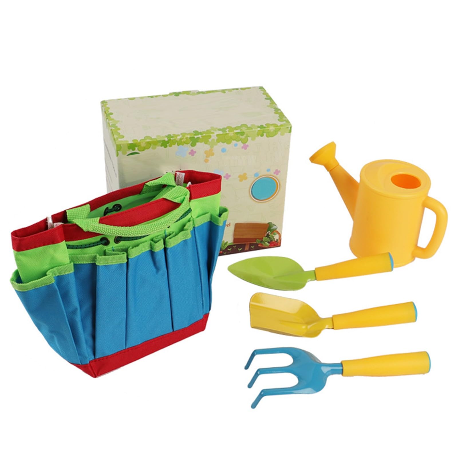 Cloud Swing Safe Children's Gardening Tool Set, Outdoor Garden Toys for Children Ages 3 and Up, 11-Piece Set of Children's Garden Tools, Promote Your Children's Creativity(5-pieces Set)