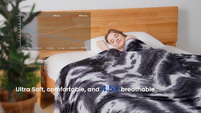 Couverture Rafraîchissante TOPCEE 228,6 X 264,2 Cm – Fibre Arc-Chill – Pour Dormeurs Chauds, Sueurs Nocturnes – 2 En 1 été/hiver – Certifiée Oeko-Tex