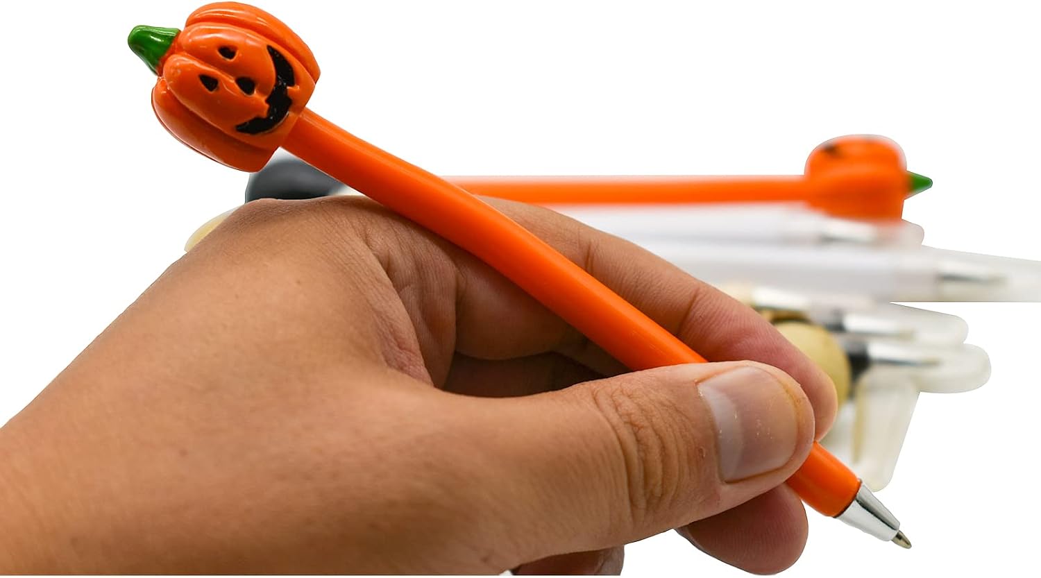 8 PCS Halloween Ballpoint Pens Skull Pumpkin Vampire Ballpoint Pen image 5