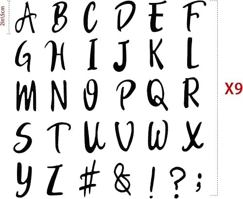 Miniatura 9 de Outus 279 letras de graduación para planchar de 1.5 pulgadas, letras de transferencia de letras A-Z, letras de transferencia, calcomanías de letras