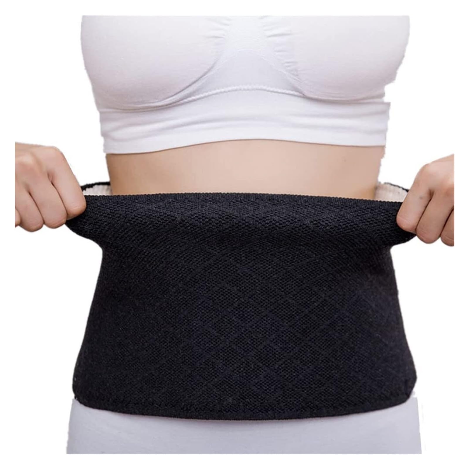 Faja Lumbar Cinturón de Soporte de Cintura Que calienta la Cintura Cinturón de Cintura Trasera de Invierno Suave y Engrosado Cinturón Apoyo Lumbar(Large)