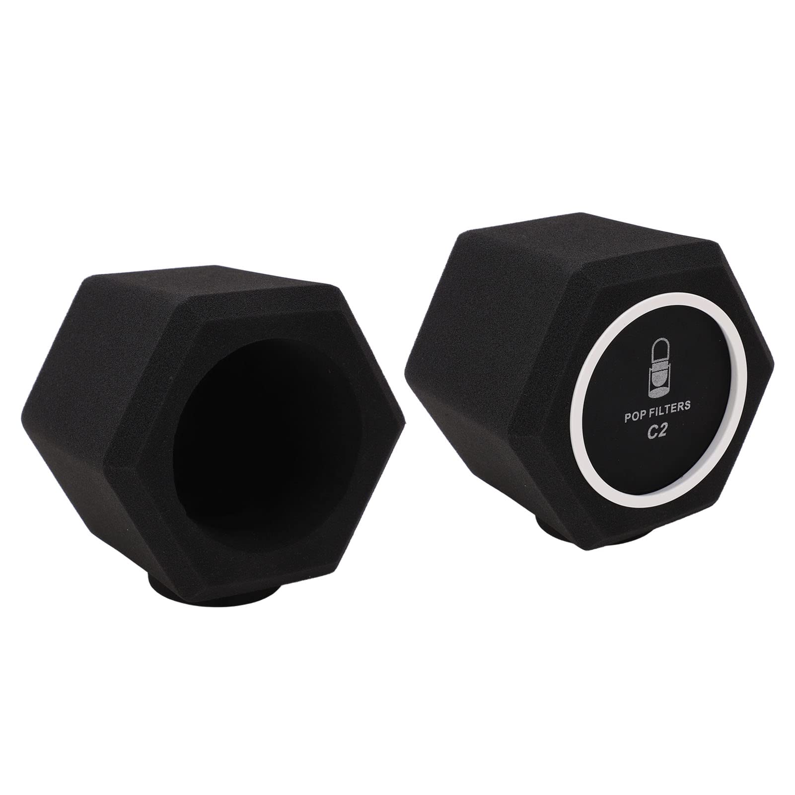 Ausla Bola de Aislamiento de Micrófono, Espuma de Poliuretano, Diseño de Doble Capa de Sellado de 5 Lados para Micrófonos Dinámicos, Ideal para Grabación y Podcasting