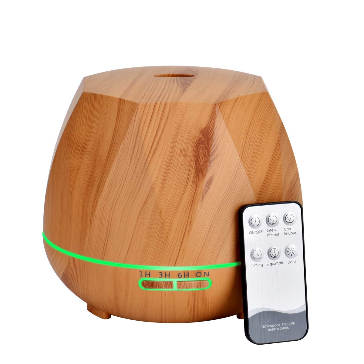 Vankarr Aromadiffuser voor etherische oliën, 250 ml, ultrasone luchtbevochtiger, geurolie, geurlampen, aromatherapie, diffuser voor yoga, kantoor, slaapkamer (wit, 250 ml