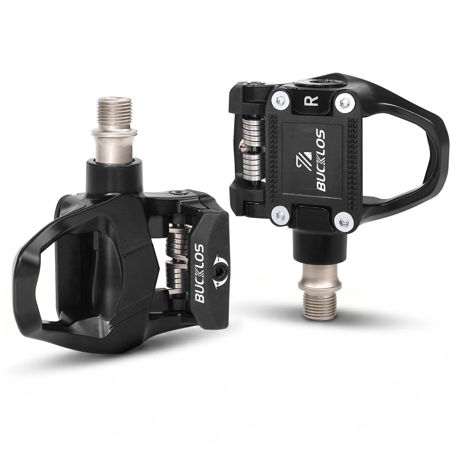 AEYINO Dual-Side Aluminum Clipless Bike Pedals - 9/16"