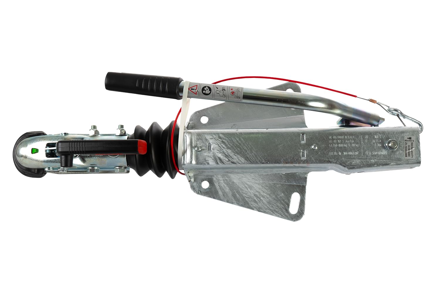 AL-KO Dispositivo de inercia con Enganche AK161 para Remolque 161S 950-1600 kg Lanza en V Freno de inercia Carga Vertical 100 kg Montaje Superior o Inferior galvanizado