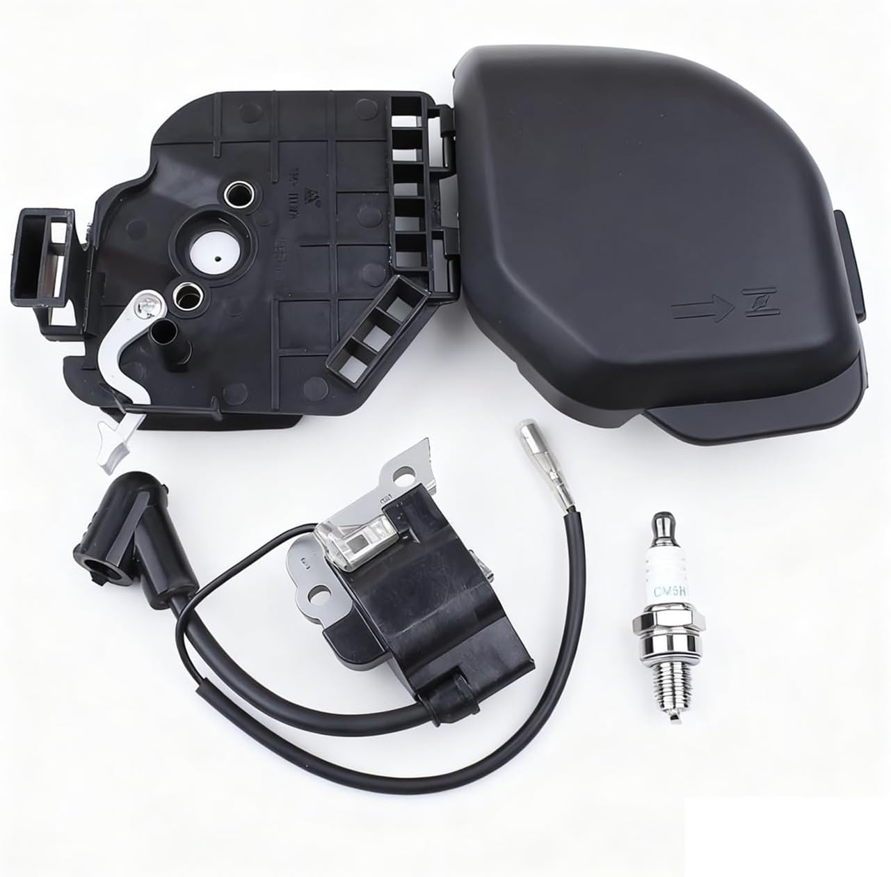Air Filter Cover Ignition Coil Spark Plug Kit Fit for GX25
