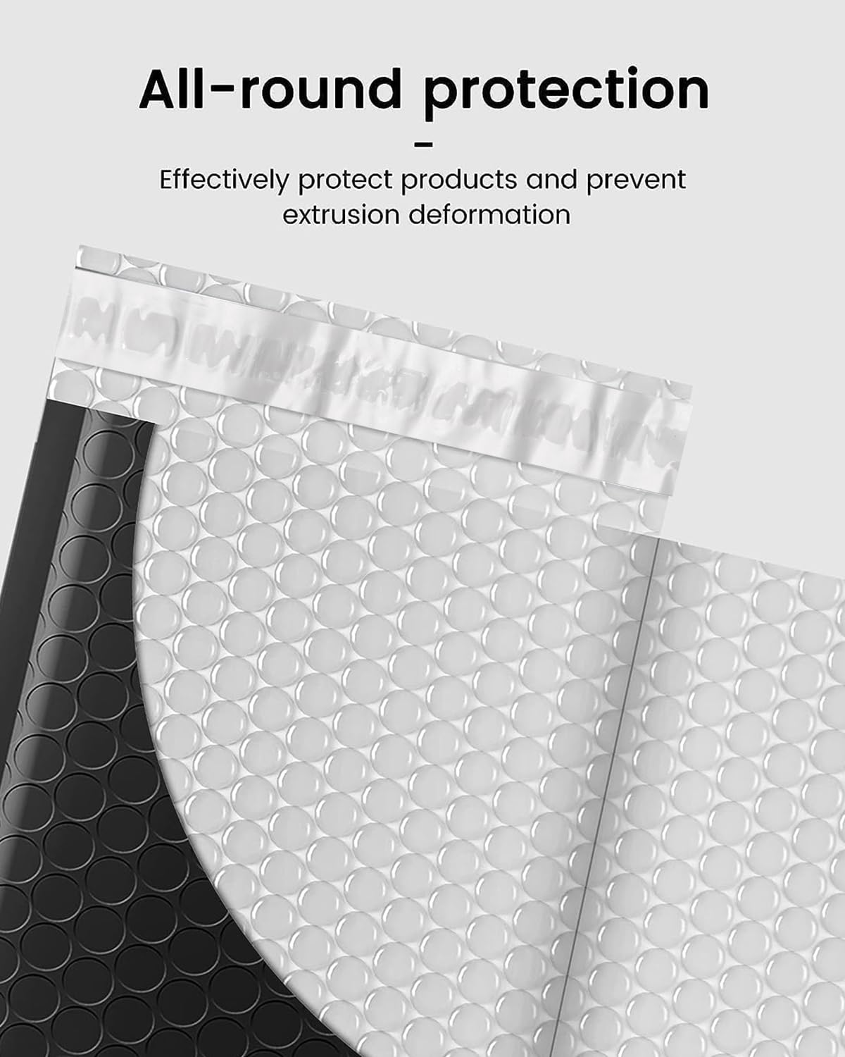 GSSUSA Bubble Mailers 15 x 25 cm Rozmiar użytkowy 15 x 23 cm Czarna poczta bąbelkowa 50 sztuk wyściełanych kopert małe opakowanie koperty pocztowe torby na koperty wysyłka opakowanie zbiorcze
