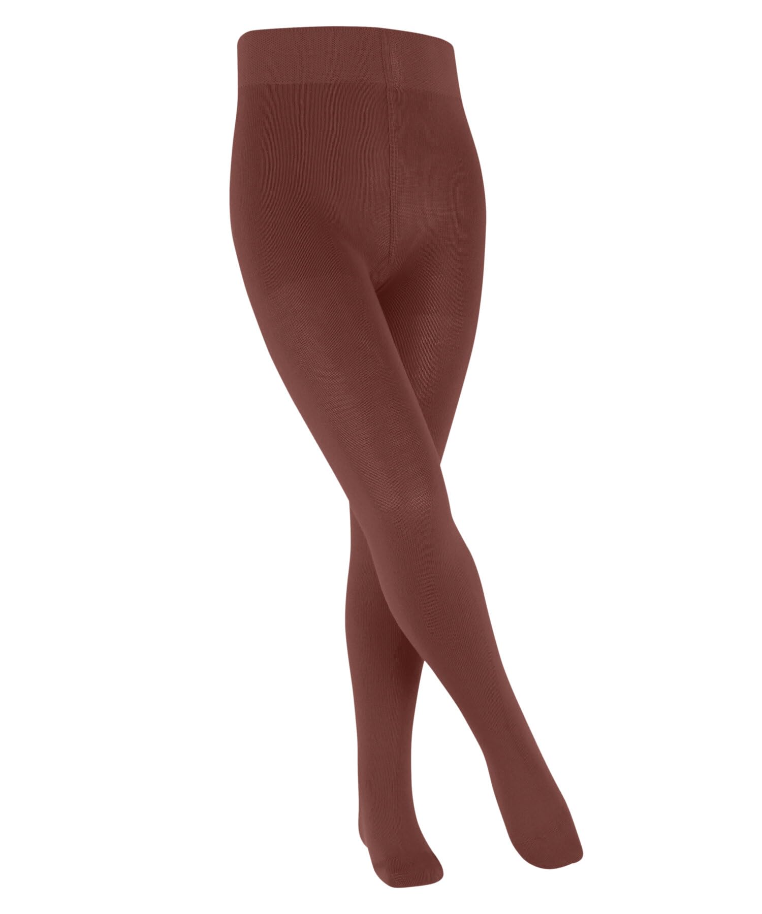 FALKE Unisex Kids Family K Ti Sustainable Cotton Plain Tights 1 Pair, Red Scarlet 8826, 3-5.5