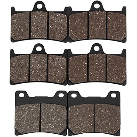 Cyleto Front and Rear Brake Pads for YAMAHA XJR1300 L 1999 XJR 1300 M 2000 XJR1300SP 1999-2001 YZF 600 R Thundercat 1996-2003 ZF 1000 R Thunderace 1996-2002 Cover