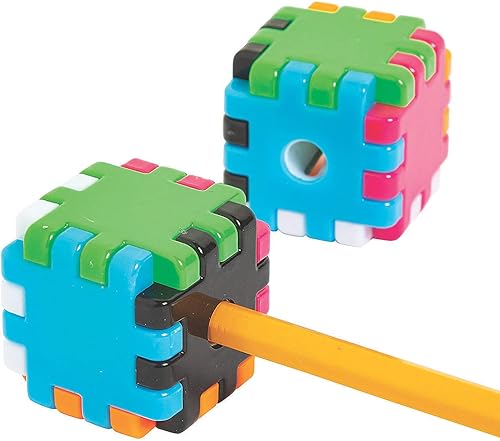 Cube Puzzle Sacapuntas - Papelería - 12 Piezas