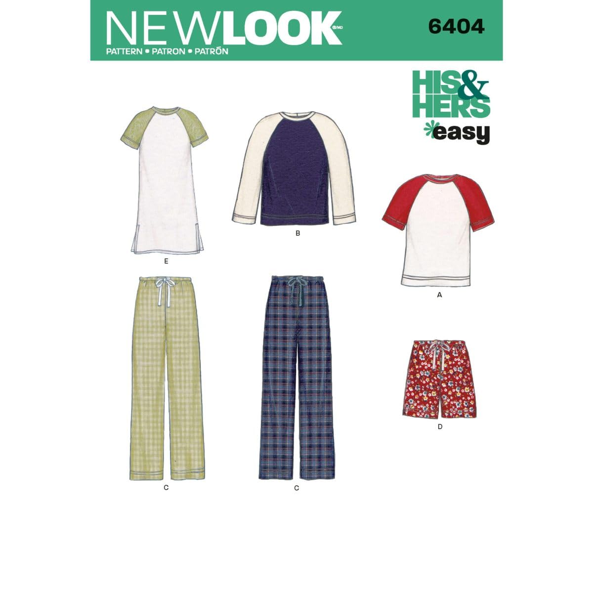 Amazon.com: New Look Sewing Pattern UN6404A Autumn