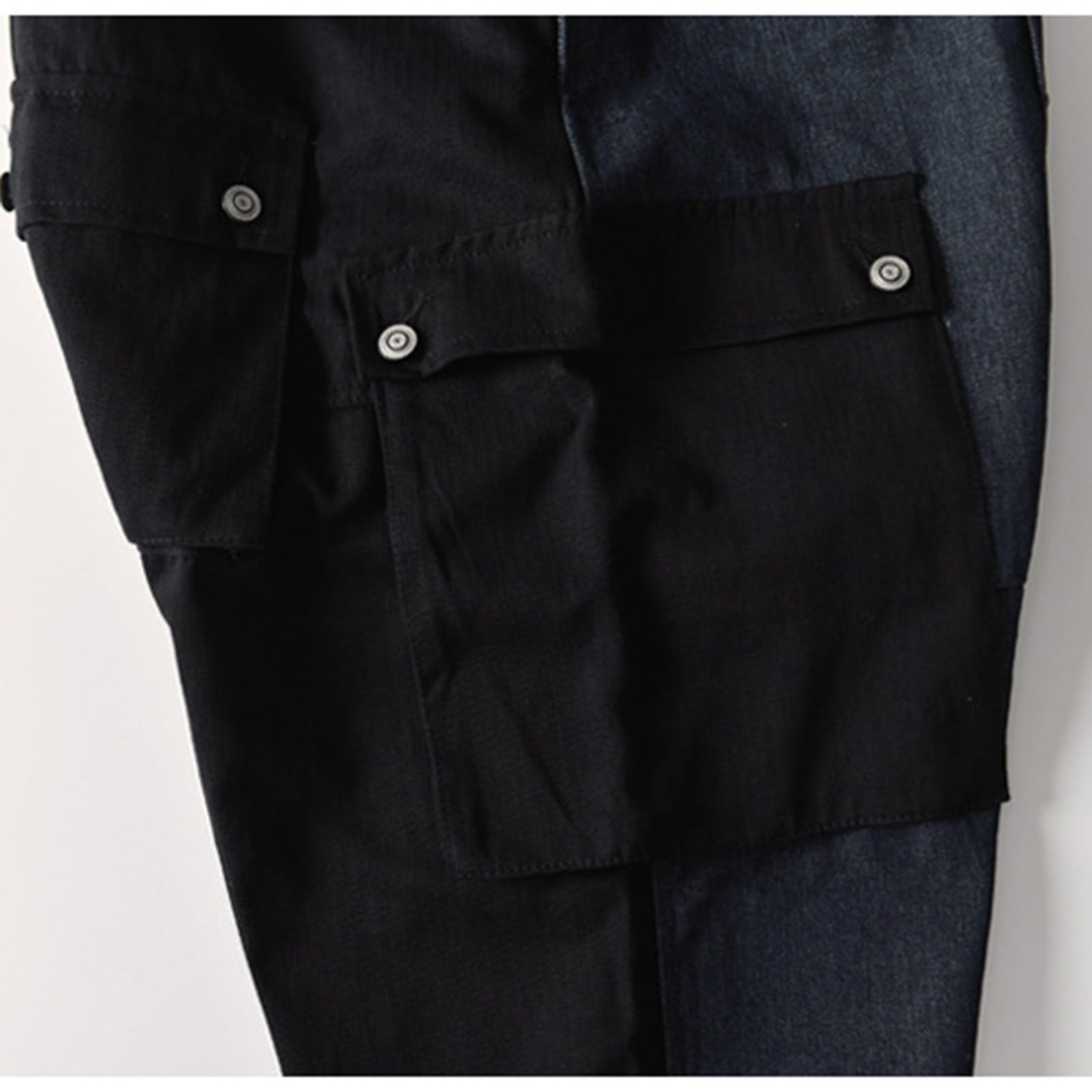 Peto para hombre, pantalones de trabajo de talla grande, mono para hombre, ropa de trabajo, color negro, holgado, aspecto vaquero, mono de trabajo, varios bolsillos, pantalones cargo con tirantes