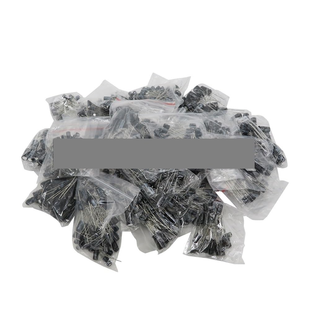 ICXLPMC 900pcs 30 Values kit 0.1uF-1000uF Electrolytic Capacitors Assorted set pack kit capacitor 10V 16V 25V 50V mix capacitor