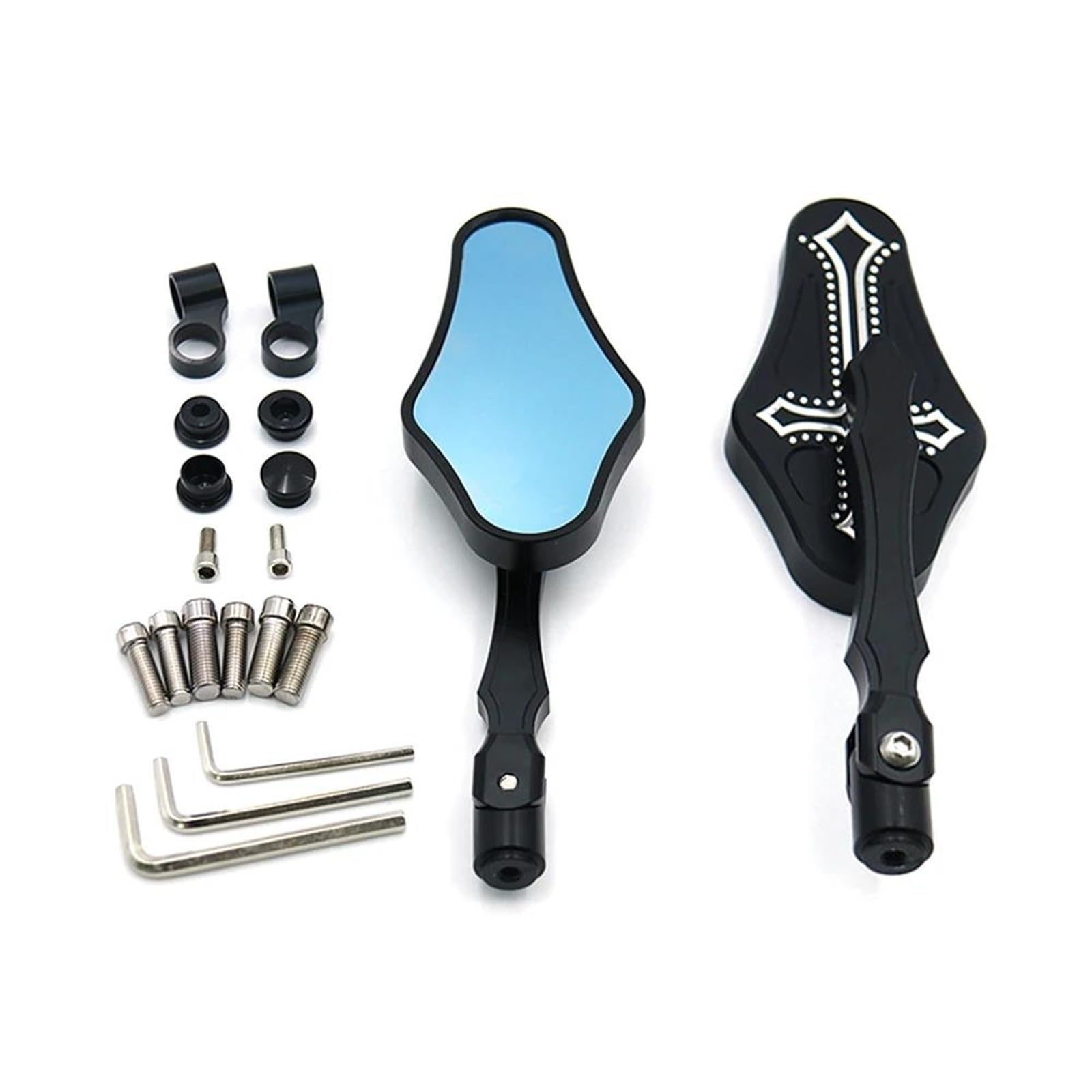 Rétroviseurs Moto Universels CNC Anti Vibration pour Rétroviseurs Navi