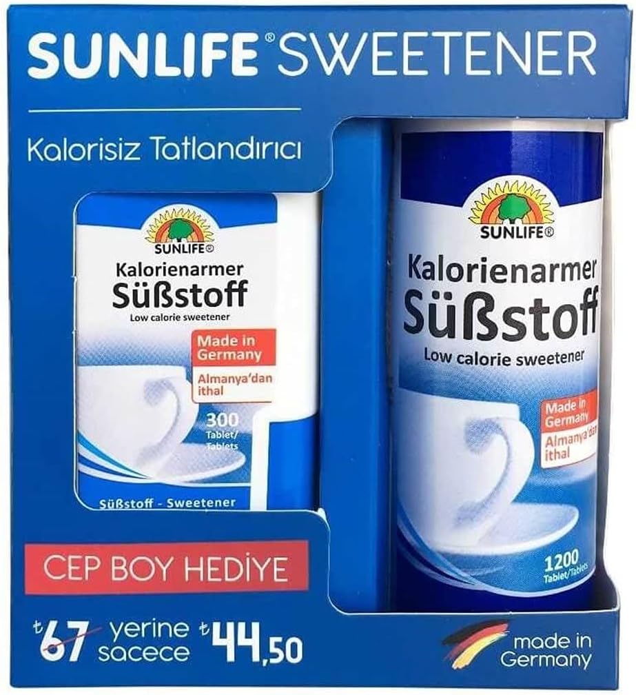 Sunlife Sweetener Tatlandırıcı 1200 adet  300 Tablet