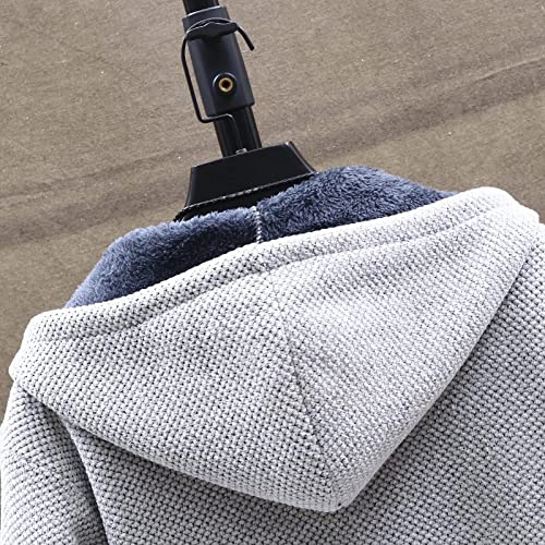 Ymosrh Mens Work Jacket, Coat For Men Casual Fleece Jacket With Mask Hoodie Autumn And Winter Men's Fashion Loose Cardigan Warm Lapel Hooded Jacket Sweater Down Hood Xl Flannel Jacket 4X (4Xl, Gray) #TOP7
