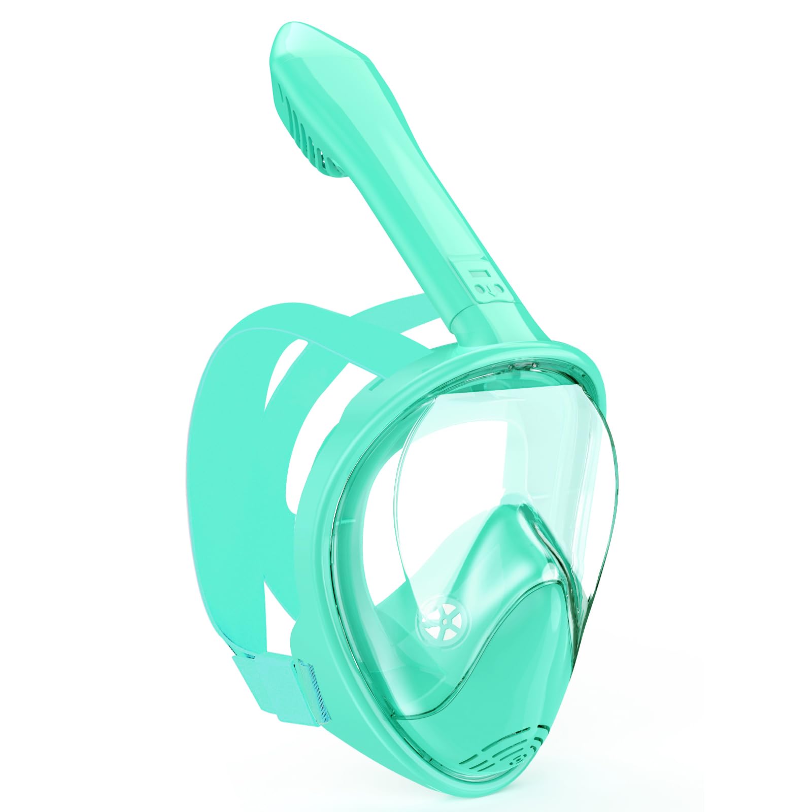 Kids Snorkel Mask Full Face, Snorkeling Gear for Kids with Camera Mount, 180 Degree Panoramic View Snorkeling Set Anti-Fog Anti-Leak