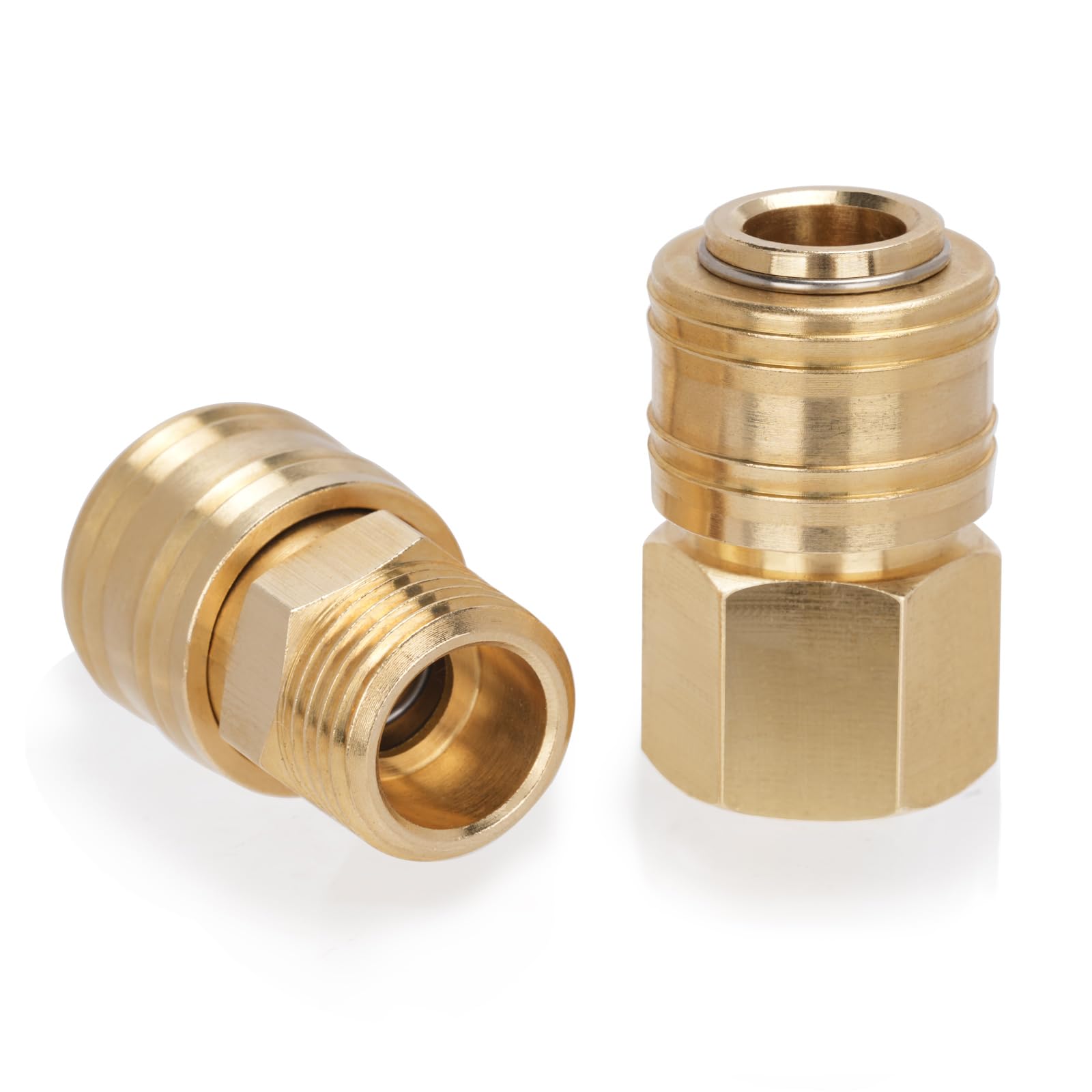 Raccordi Aria Compressa 1/2 Pollice - In Ottone, Filettatura Interna/Esterna, Per Attacchi Rapidi - Foto 9