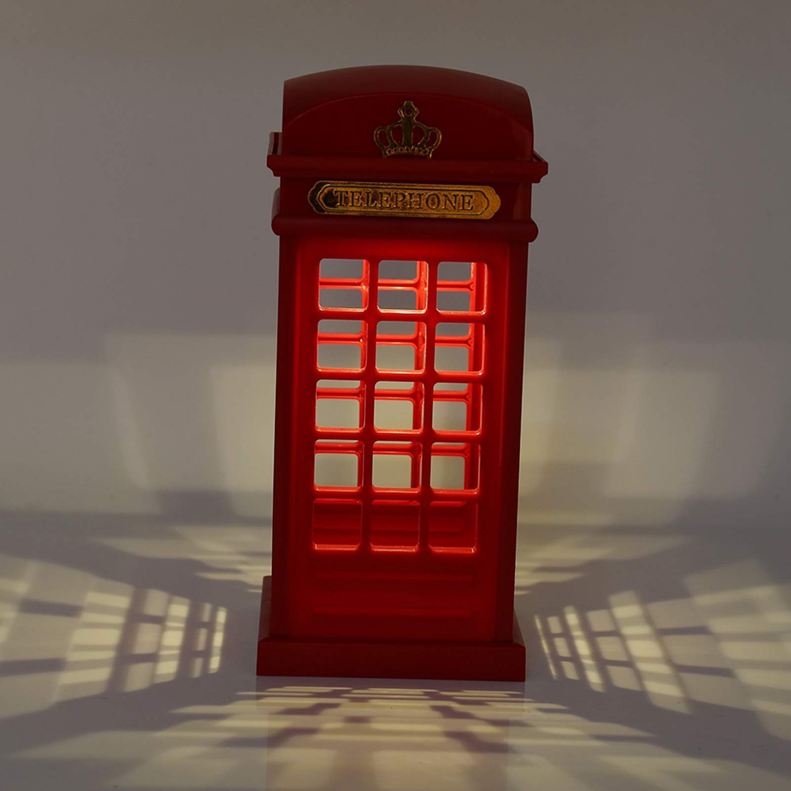 Londyńska Budka Telefoniczna Brytyjska Budka Telefoniczna Płótno Pic Red Abs Led Kreatywna Retro Klasyczna Budka Telefoniczna Lampka Nocna Czujnik Dotykowy Możliwość