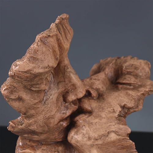 Miniatura 5 de Estatuas de cara para parejas, estatuas de amantes, escultura abstracta, estatua romántica, adornos de arcilla para sala creativa, oficina, hogar,