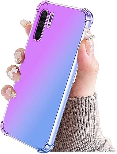 Miniatura 6 de Funda para Huawei P30 Pro Funda VOG-L29 VOG-L04 Caso, Crystal Clear Case Gradient Slim Anti Scratch TPU A prueba de golpes Funda protectora para