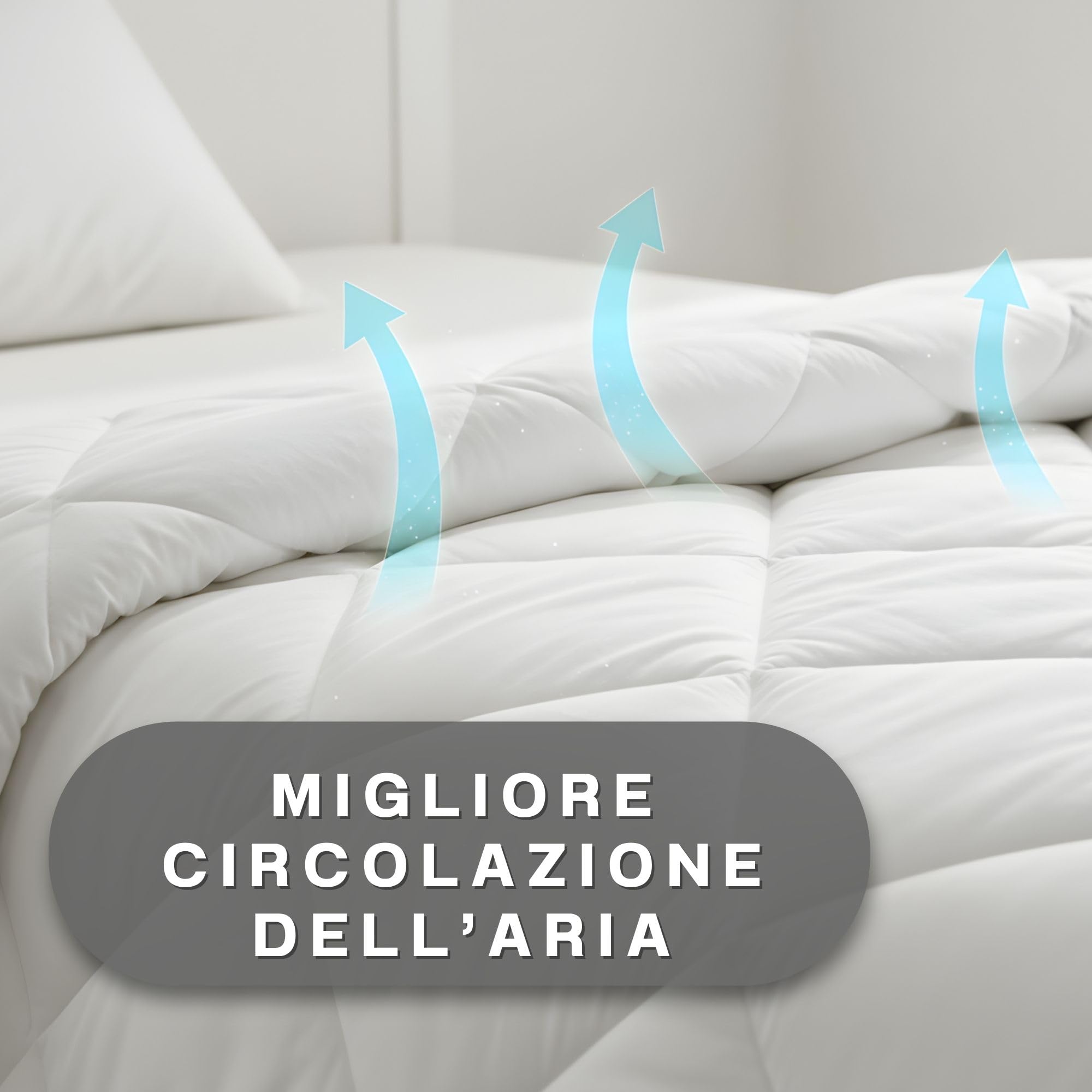Amazinggirl Piumino letto matrimoniale o singolo 200x135 cm - trapunta tutte le stagioni et piumone leggera bianco caldo Plumino 100 x 135 cm Oeko-Tex
