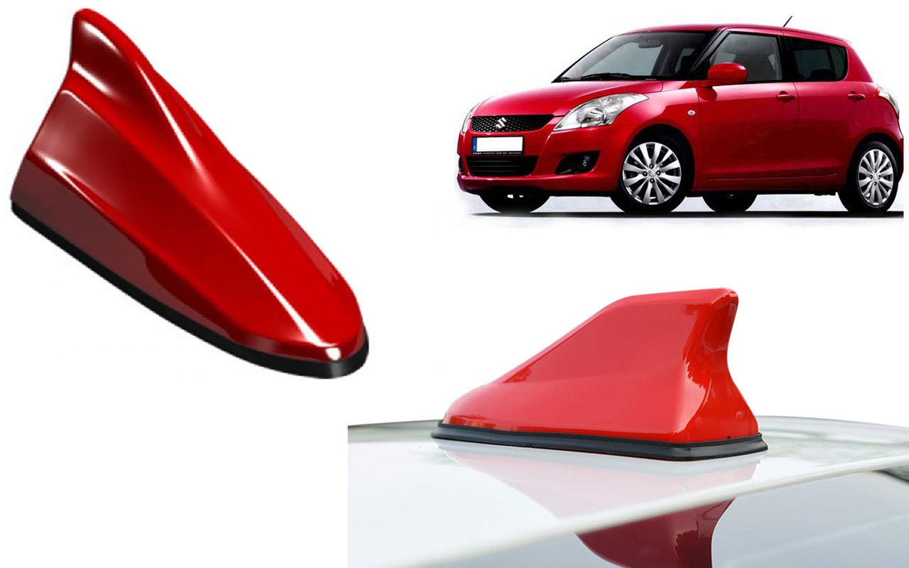 Red Car Shark Fin Signal (AM/FM) Receiver Antenna for - Swift New-image-4
