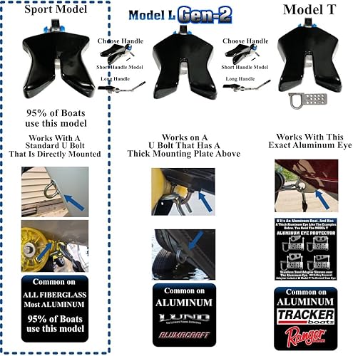 Miniatura 2 de Boat2Trailer Sport Modelo Long Handle Automatic Boat Pestillo